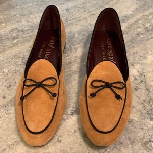 Kate Spade suede loafers.